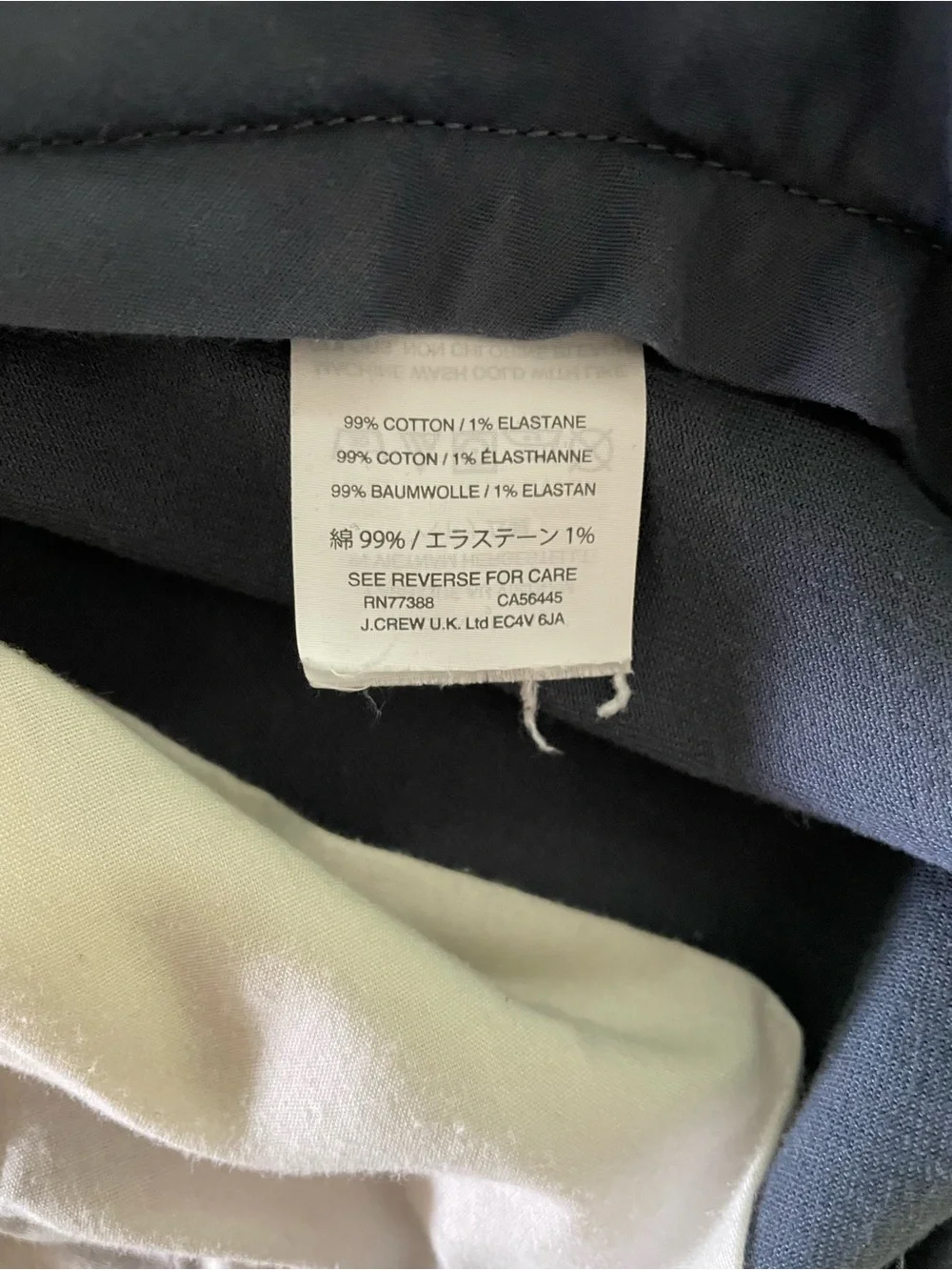 J. Crew crew chinos